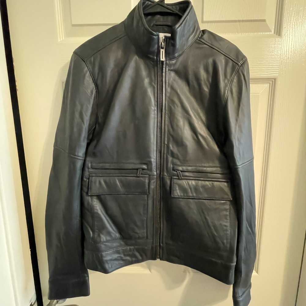 Women's or Men’s Classic Black Leather Jacket